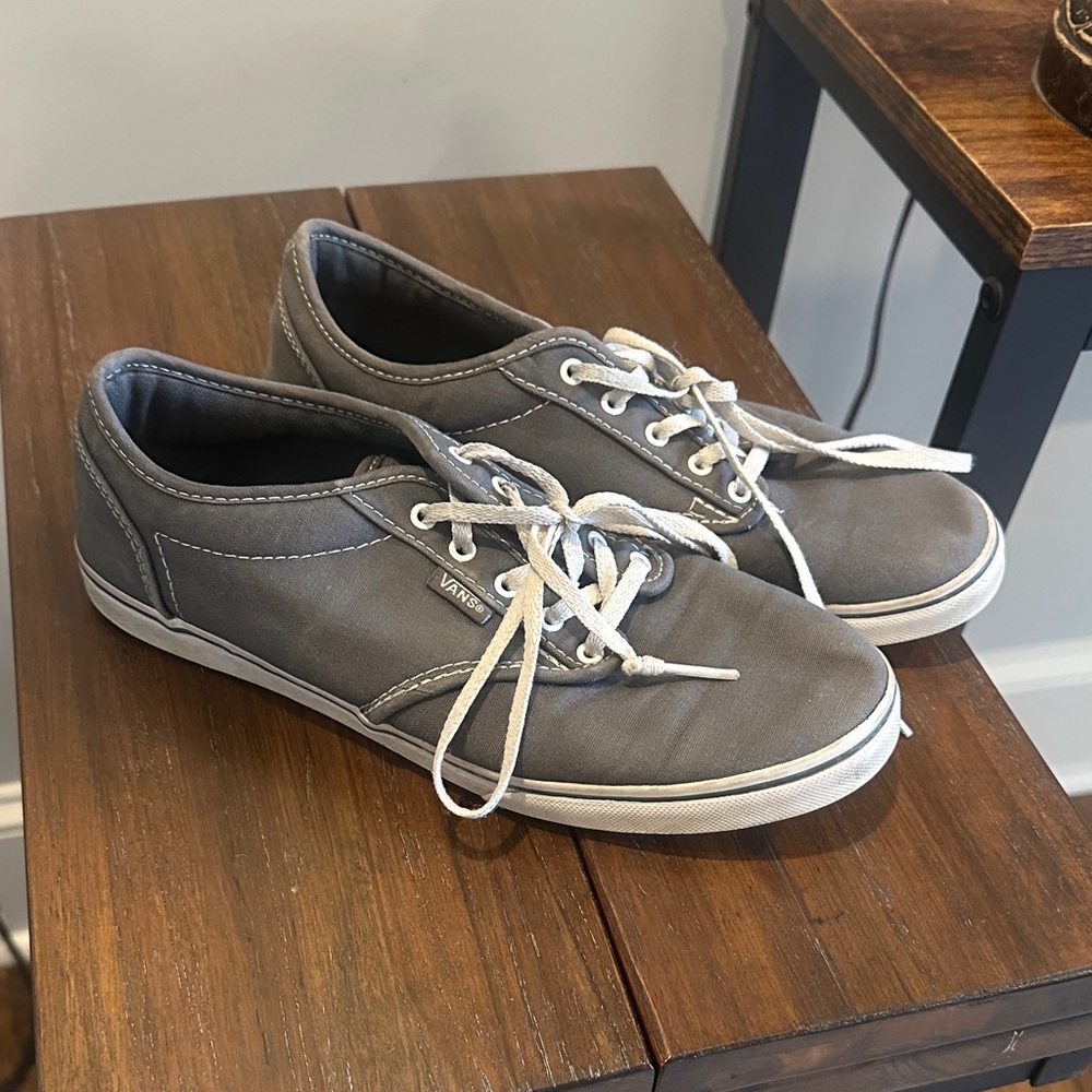 Vans Women's Gray Lace-Up Sneakers
